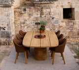 Mellow dining table, oval - medium