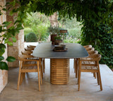 Mellow dining table, oval - large