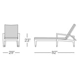Savannah Chaise Lounge with Arms
