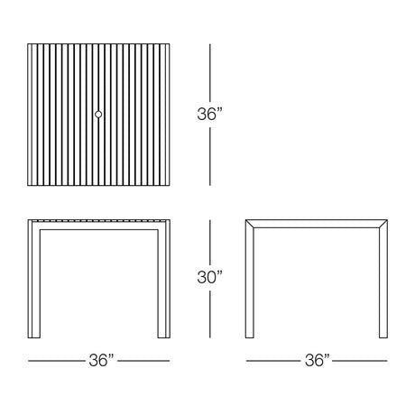 Sicilia Square Dining Table
