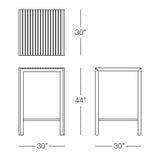 Sicilia Square Bar Table