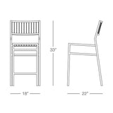Sicilia Counter Stool with Back