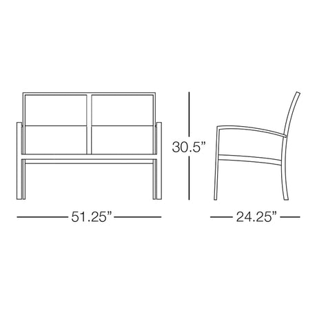 Saint Lucia Loveseat