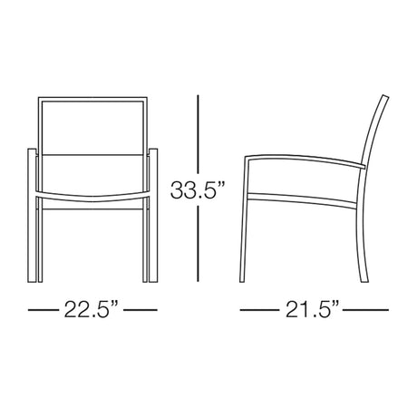 Saint Lucia Dining Chair with Arms