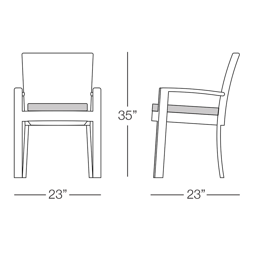 Senna Dining Chair with Arms
