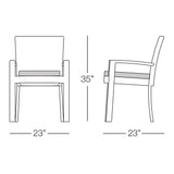 Senna Dining Chair with Arms