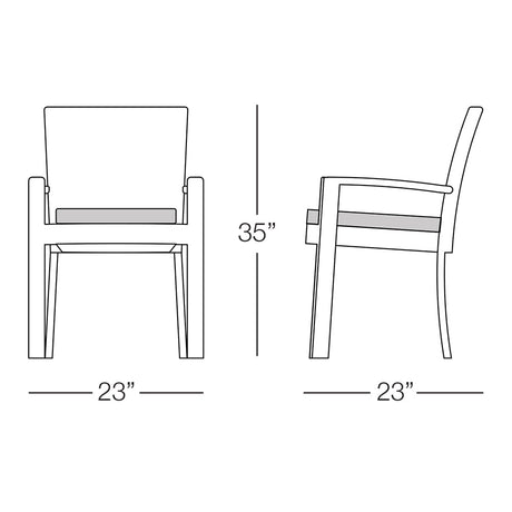Senna Dining Chair with Arms