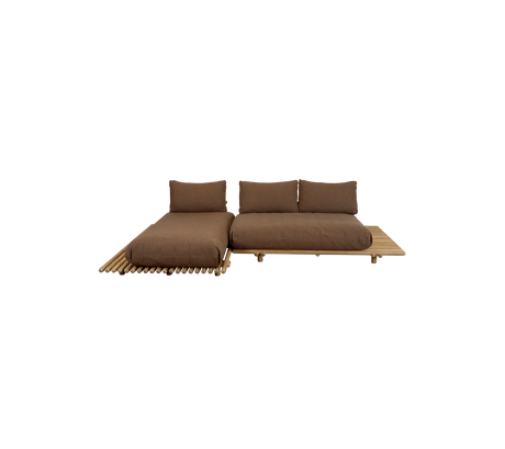 Sticks platform, sofa w/chaise lounge