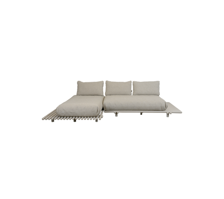 Sticks platform, sofa w/chaise lounge