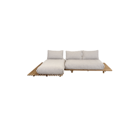 Sticks platform, sofa w/chaise lounge