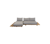 Sticks platform, sofa w/chaise lounge