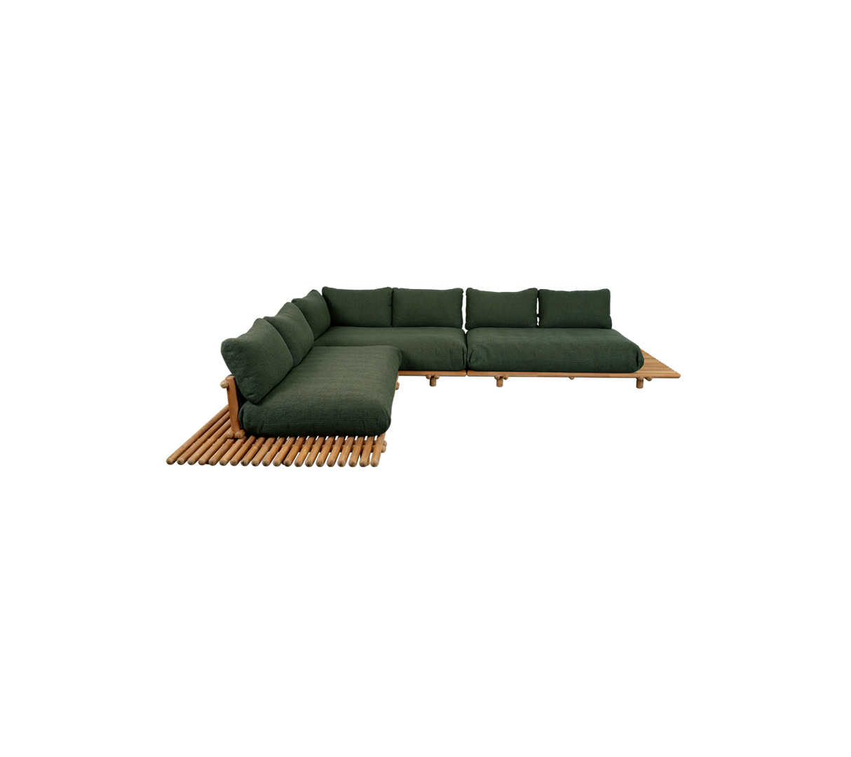 Sticks platform, corner sofa large