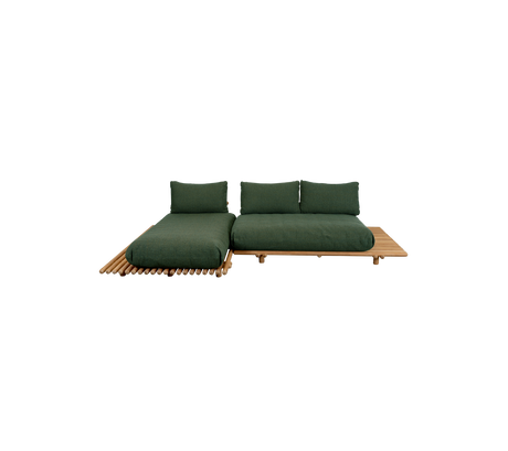 Sticks platform, sofa w/chaise lounge