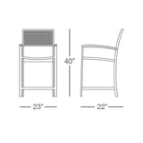 Saint Thomas Counter Stool with Arms