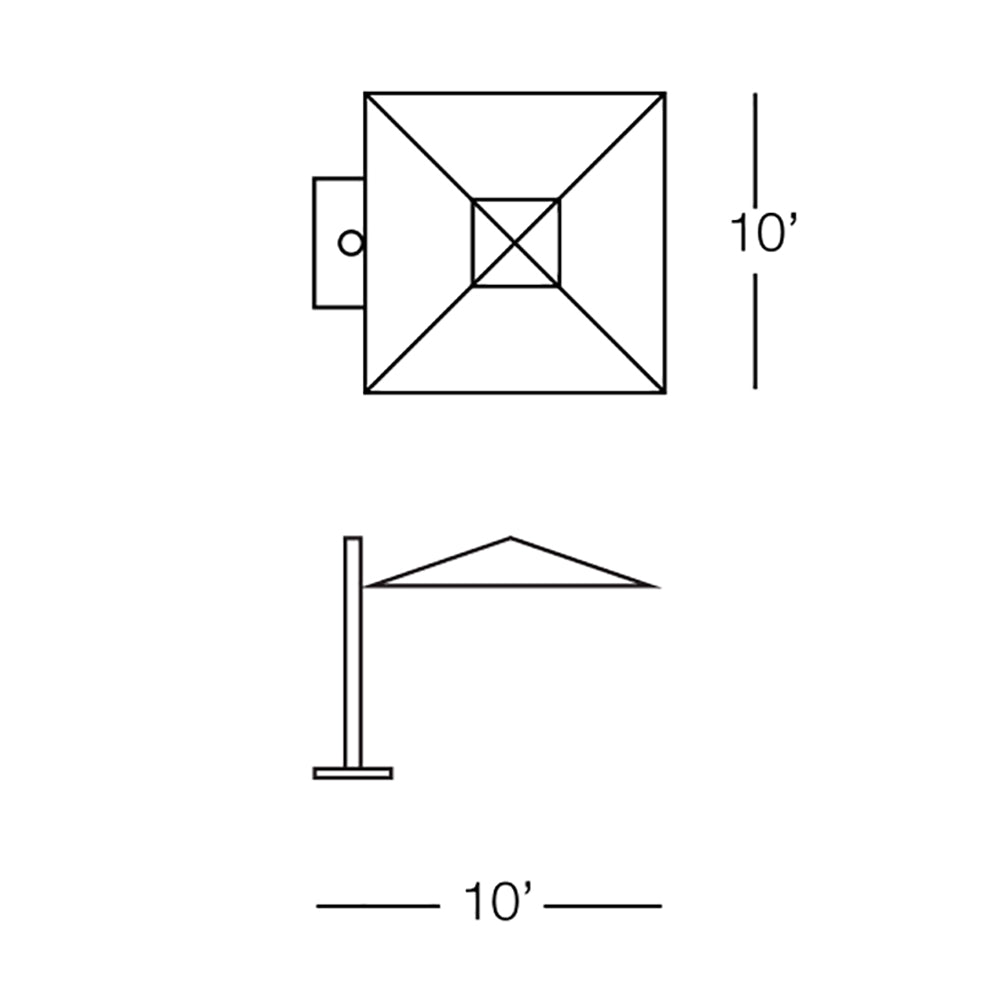 Single Cantilever Max Umbrella 10'