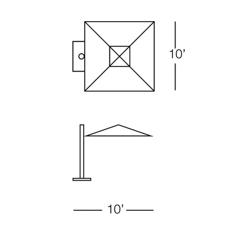 Single Cantilever Max Umbrella 10'