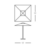 Square Umbrella 10'