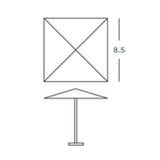 Square Umbrella 8.5'