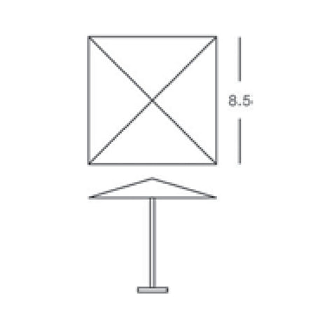 Square Umbrella 8.5'