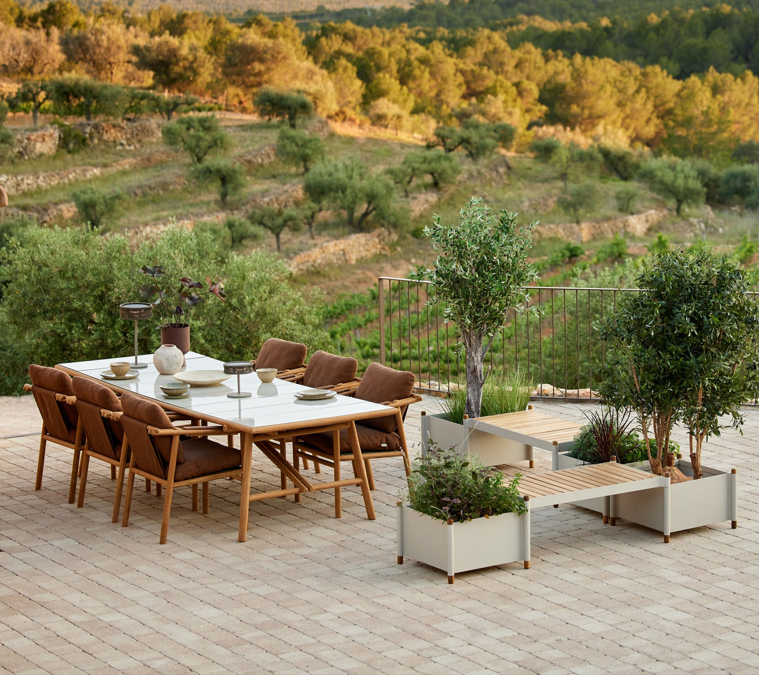 Sticks dining table, 280x100 cm