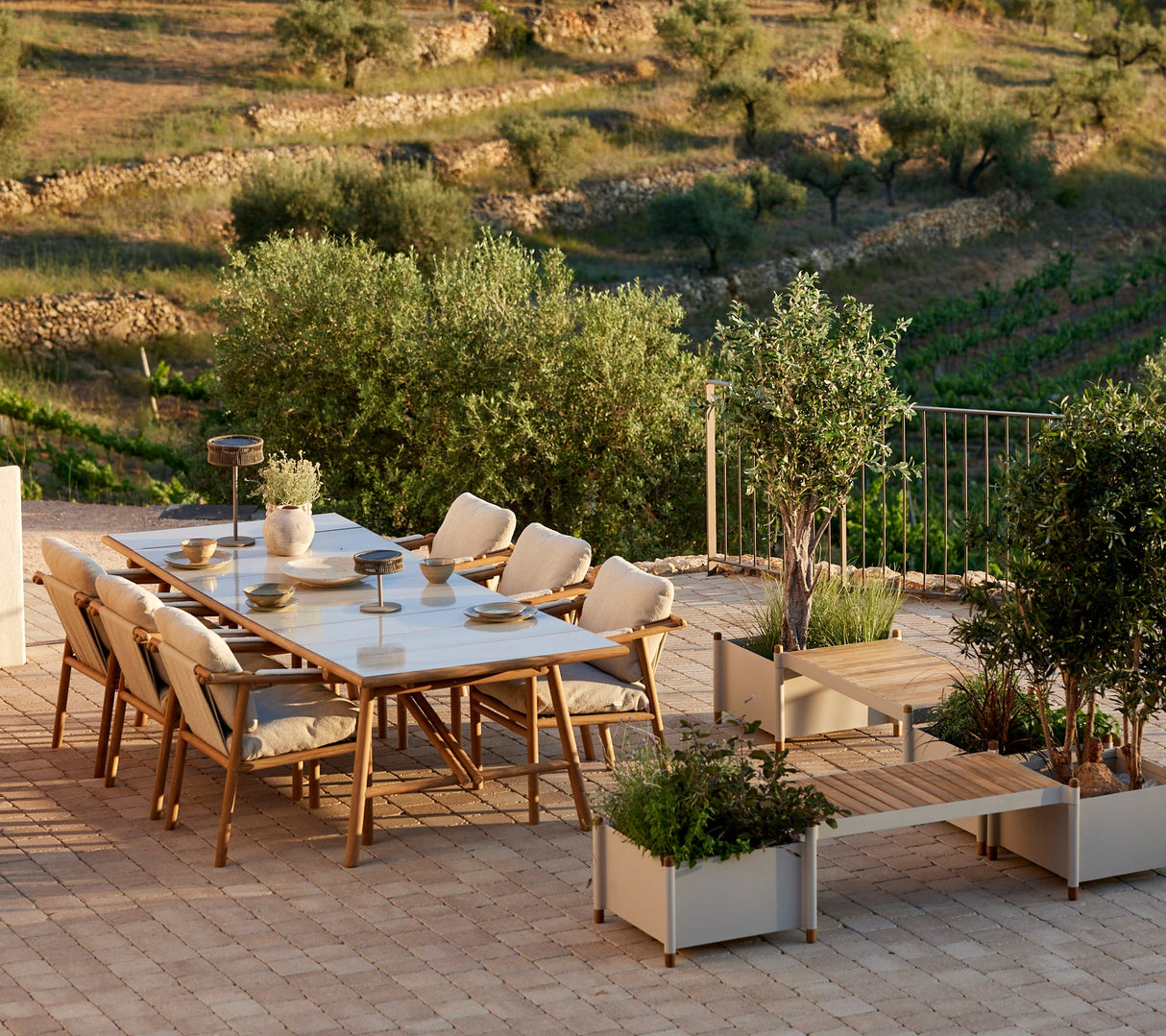 Sticks dining table, 280x100 cm