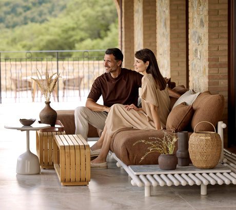 Sticks platform, sofa w/chaise lounge
