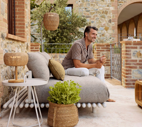 Sticks platform, corner sofa large