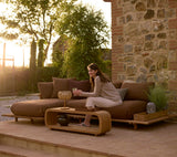 Sticks platform, sofa w/chaise lounge