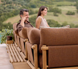 Sticks platform, corner sofa large