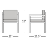 Toledo Dining Chair with Arms