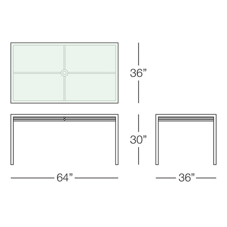Toledo Dining Table | 64 inches