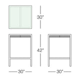 Toledo Square Bar Table